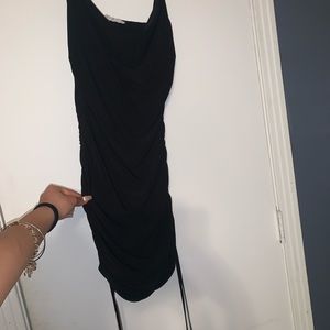 Black strap dress